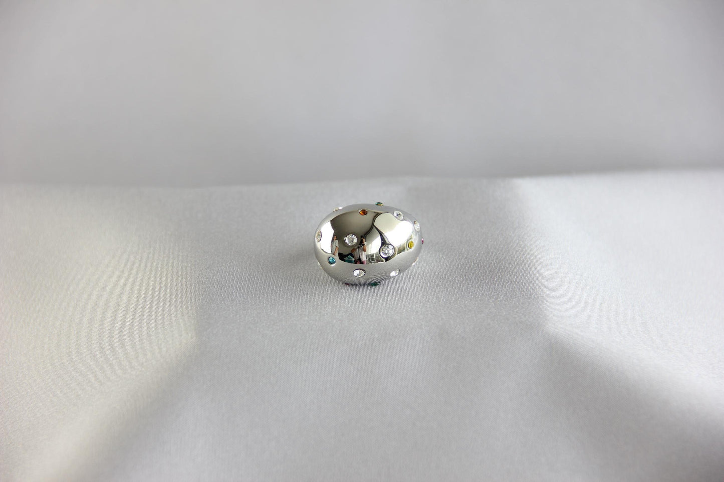 Elegant Statement Chunky Zirconia Ring, Sparkling Cubic Zirconia Jewelry Gift, Best Friend Gift Handmade Rings for Mom Wife Girlfriend