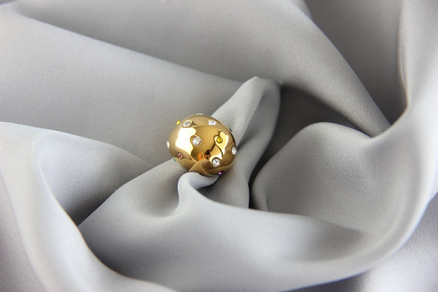Elegant Statement Chunky Zirconia Ring, Sparkling Cubic Zirconia Jewelry Gift, Best Friend Gift, Handmade Rings, Mother's Day Gifts for Her