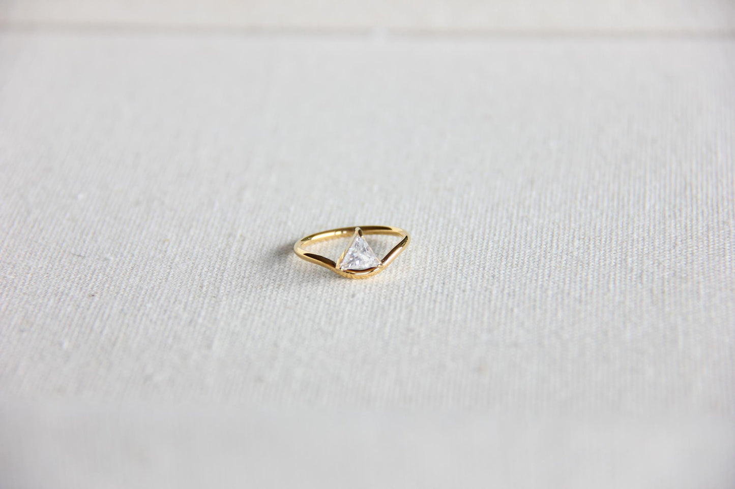Elegant dainty zircon ring, perfect for stacking or wearing solo. Minimalist design with sparkling zircon on stainless steel band, ideal for everyday wear or gifting. Dainty waterproof gold earrings for women.