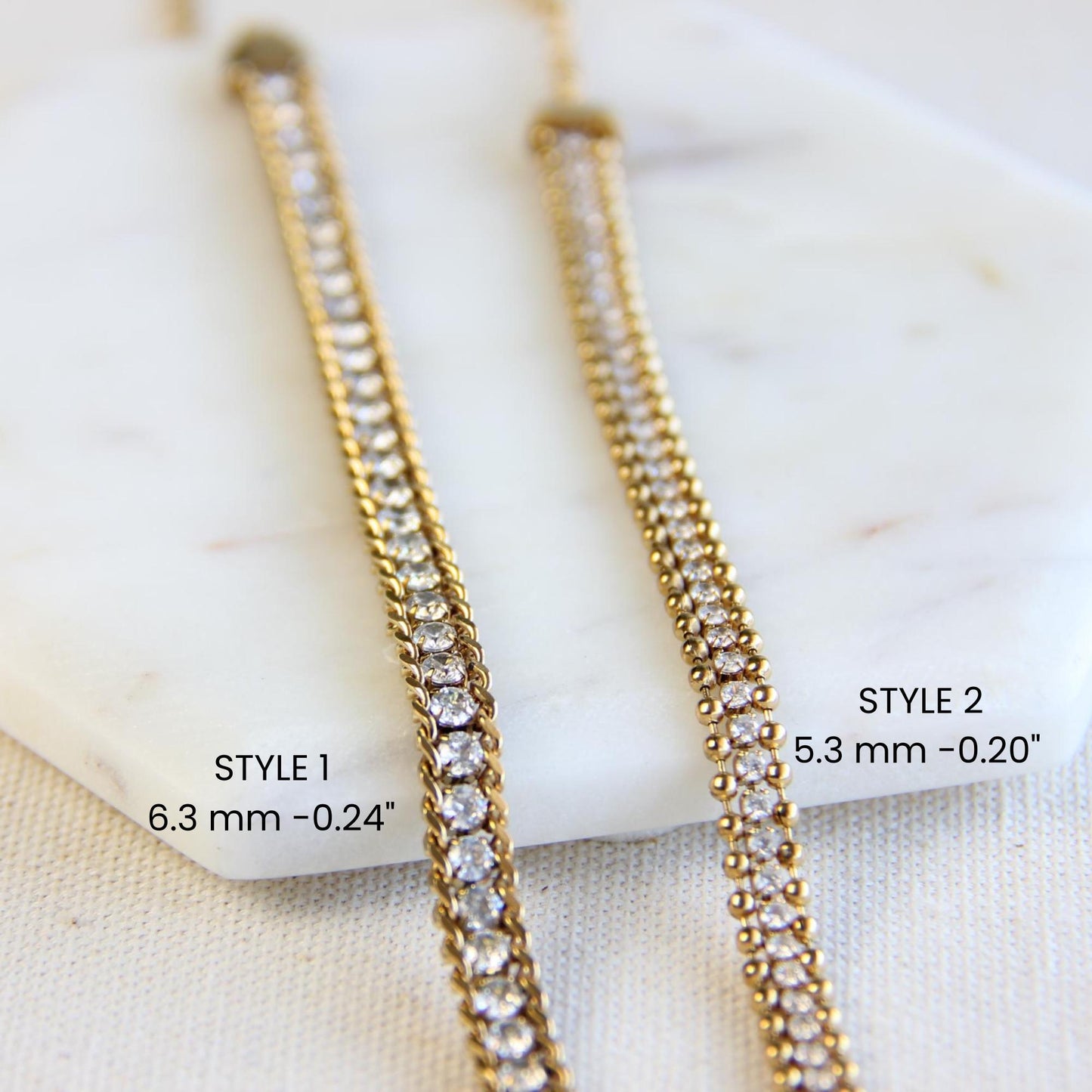 Beautiful zirconia woven gold bracelet with a touch of sparkle. Its delicate design and shimmering stones make it perfect for any outfit. Great for everyday wear, special occasions, or as a lovely gift for her.