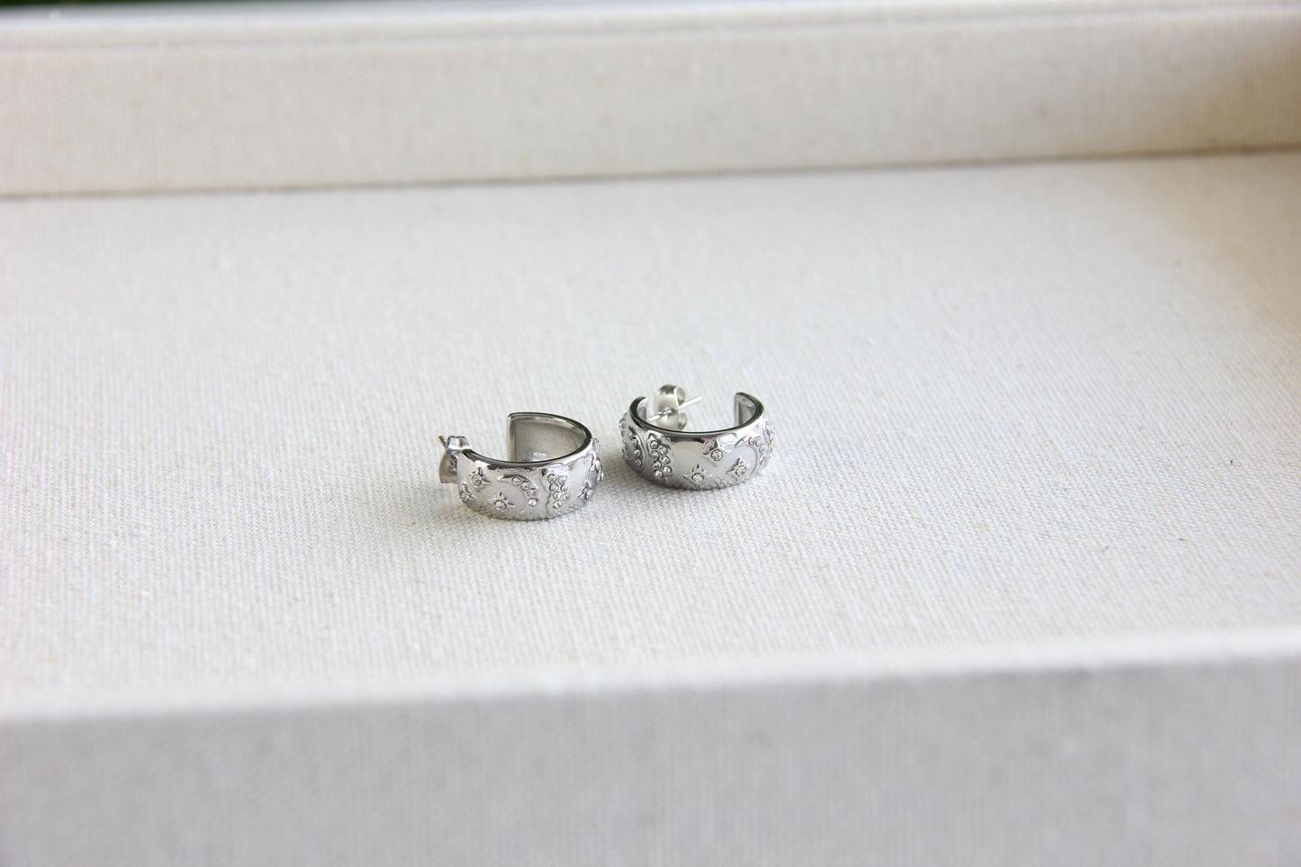 Celestial Gold Stud Hoops, Star Moon Hoop Earrings, Dainty Tiny Hoops for Women, Minimal Jewelry Gift for Friend, Unique Mother's Day Gifts