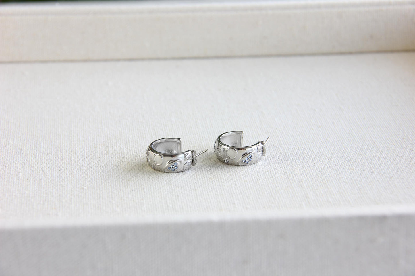 Celestial Gold Stud Hoops, Star Moon Hoop Earrings, Dainty Tiny Hoops for Women, Love Heart Minimal Friend Gift, Unique Mother's Day Gifts