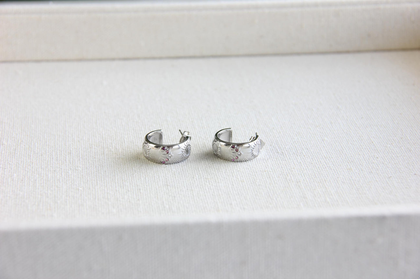 Celestial Gold Stud Hoops, Star Moon Hoop Earrings, Dainty Tiny Hoops for Women, Love Heart Minimal Friend Gift, Unique Mother's Day Gifts