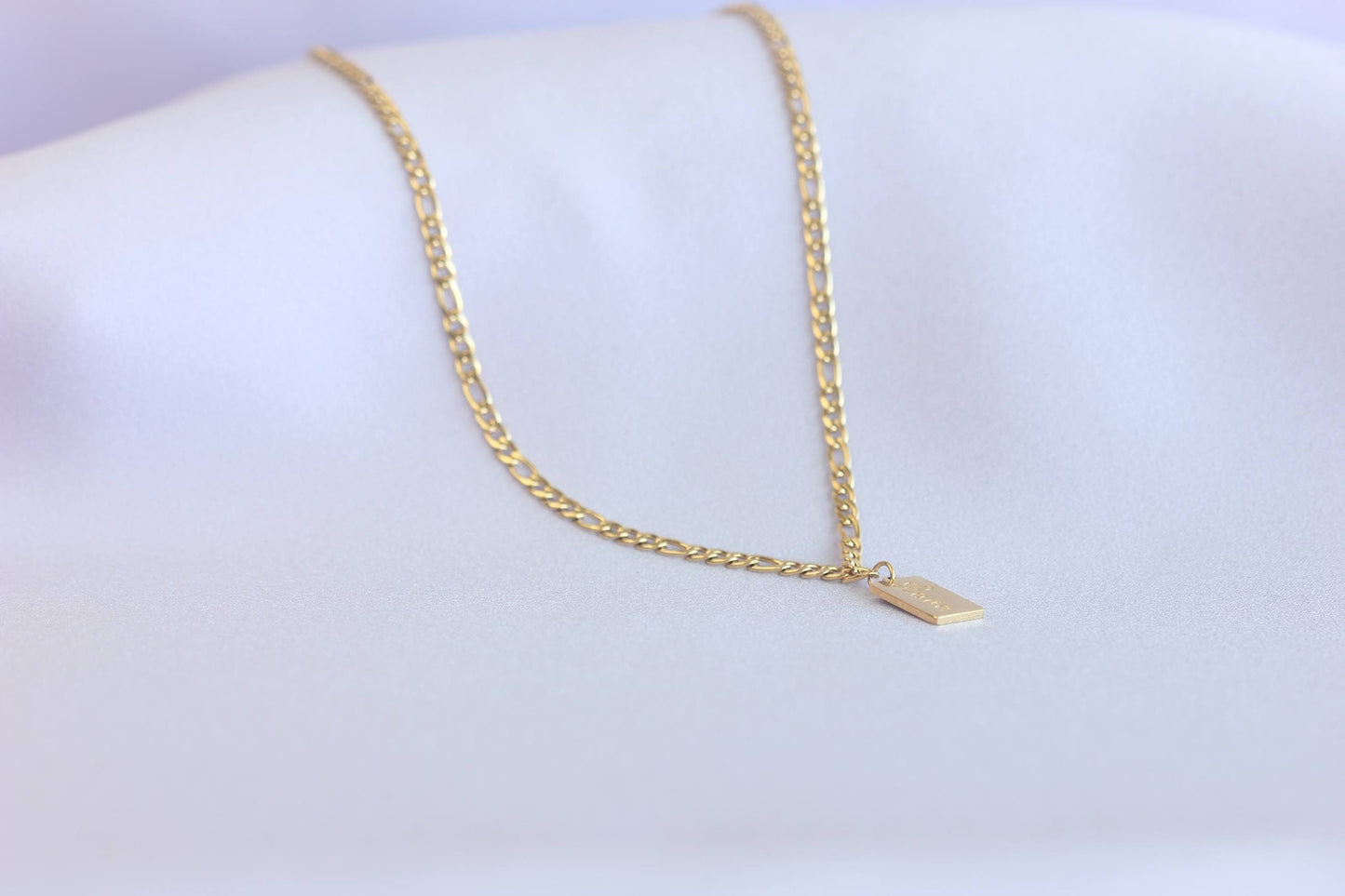 Wear or unique 18K Gold Love Heart tag necklace as a layering necklace or solo. Perfect gift for your girlfriend, wife, partner or loved ones!