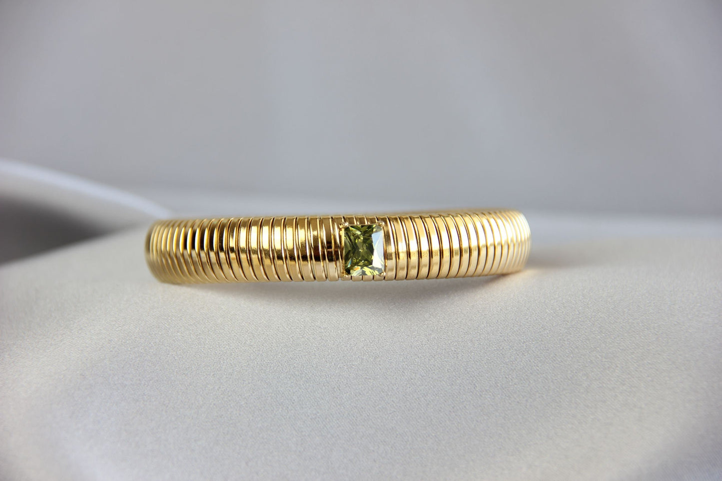 Unique 18K Gold Plated CZ Bangle Stretch Bracelets with colorful cubic zirconias that reflects statement textures with its shining zirconias. Complete your outfit day or night with this beauties! Perfect gift for her!