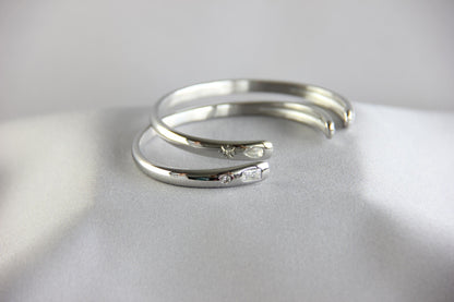 18K Gold Cuff Bracelet Celestial Open Bangle Stacking Gold Bracelet Waterproof Cuff Bracelet Unique Jewelry Bracelet Gift for Mom