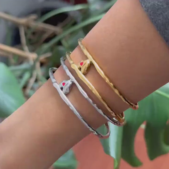18K Gold Cuff Heart Bracelet,Open Love Bangle Stacking Gold Bracelet,Waterproof Handmade Cuff Bracelet, Gift for Her, Mothers Day Gifts